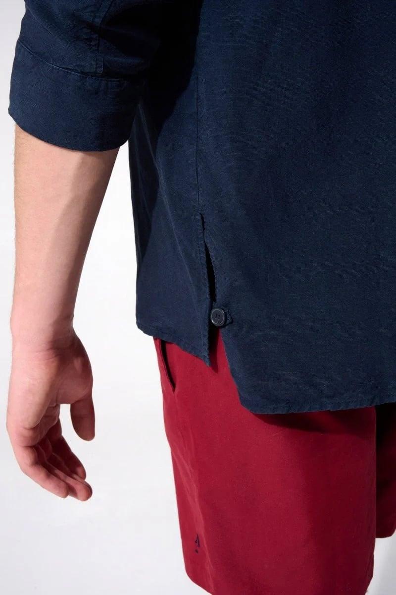L'exception Veste En Lin Bleu Marine Apnee
