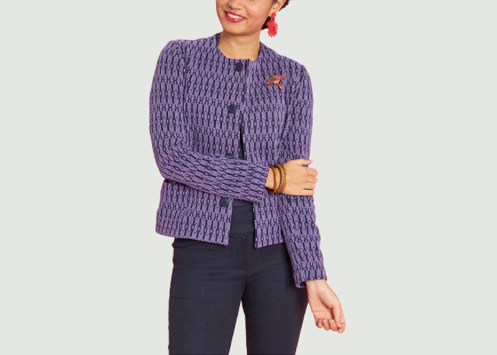 l'exception Veste Equateur Violet Antoine et Lili