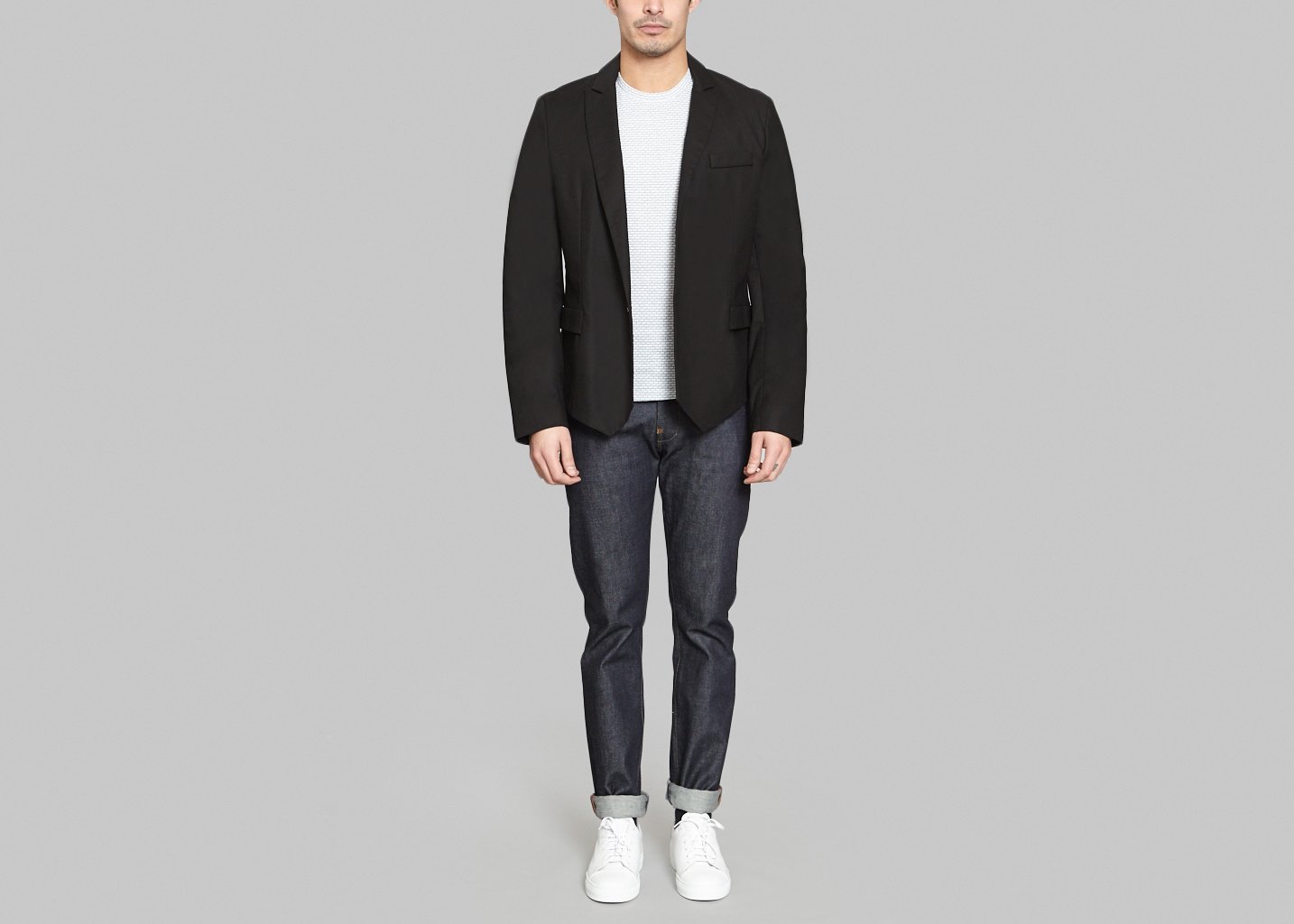 L'exception Veste Jean Noir Sébastien Blondin