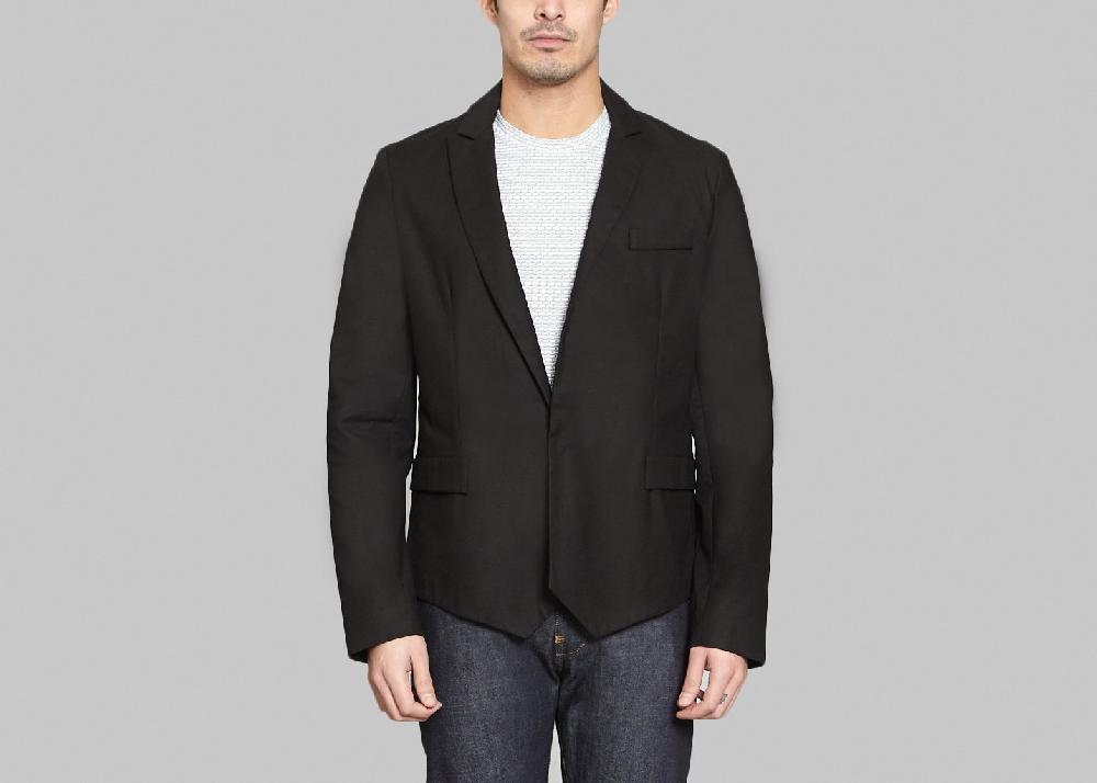 l'exception Veste Jean Noir Sébastien Blondin