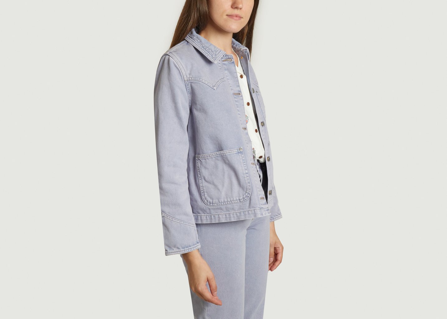 L'exception Veste Klara Lilas Nudie Jeans
