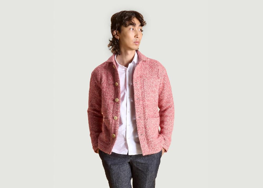 l'exception Veste Le Bleu Azalée Rose Soubacq