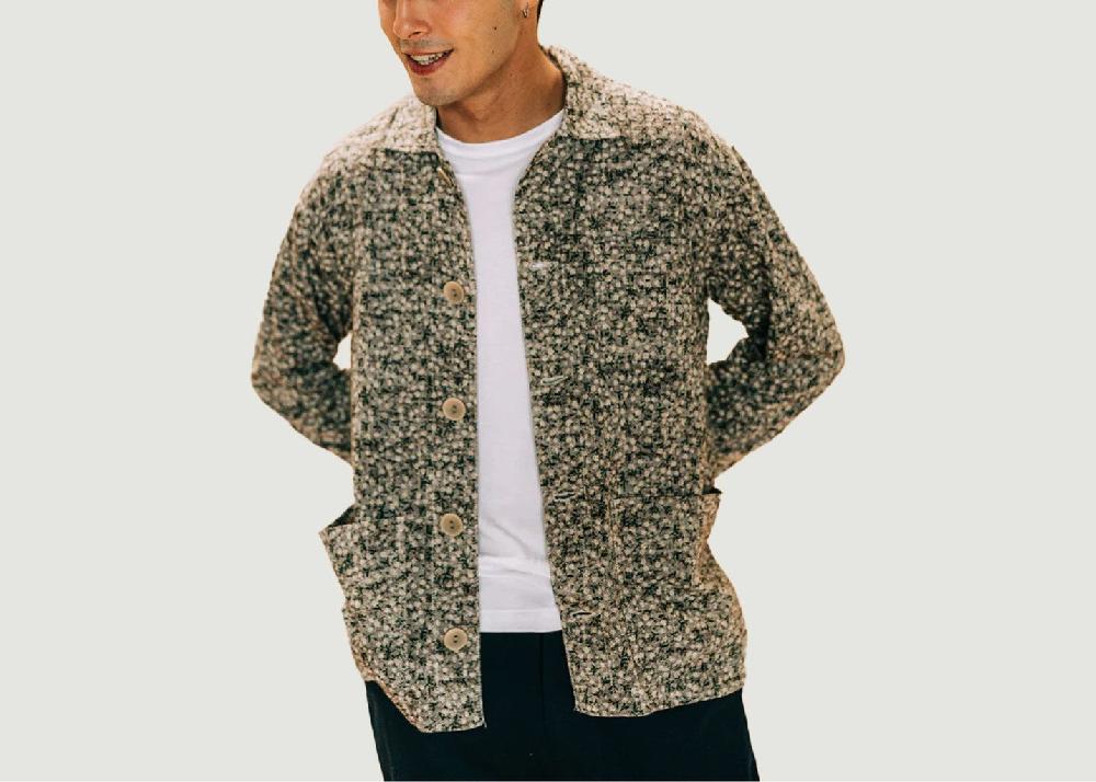 l'exception Veste Le Bleu Fiori Noir Soubacq