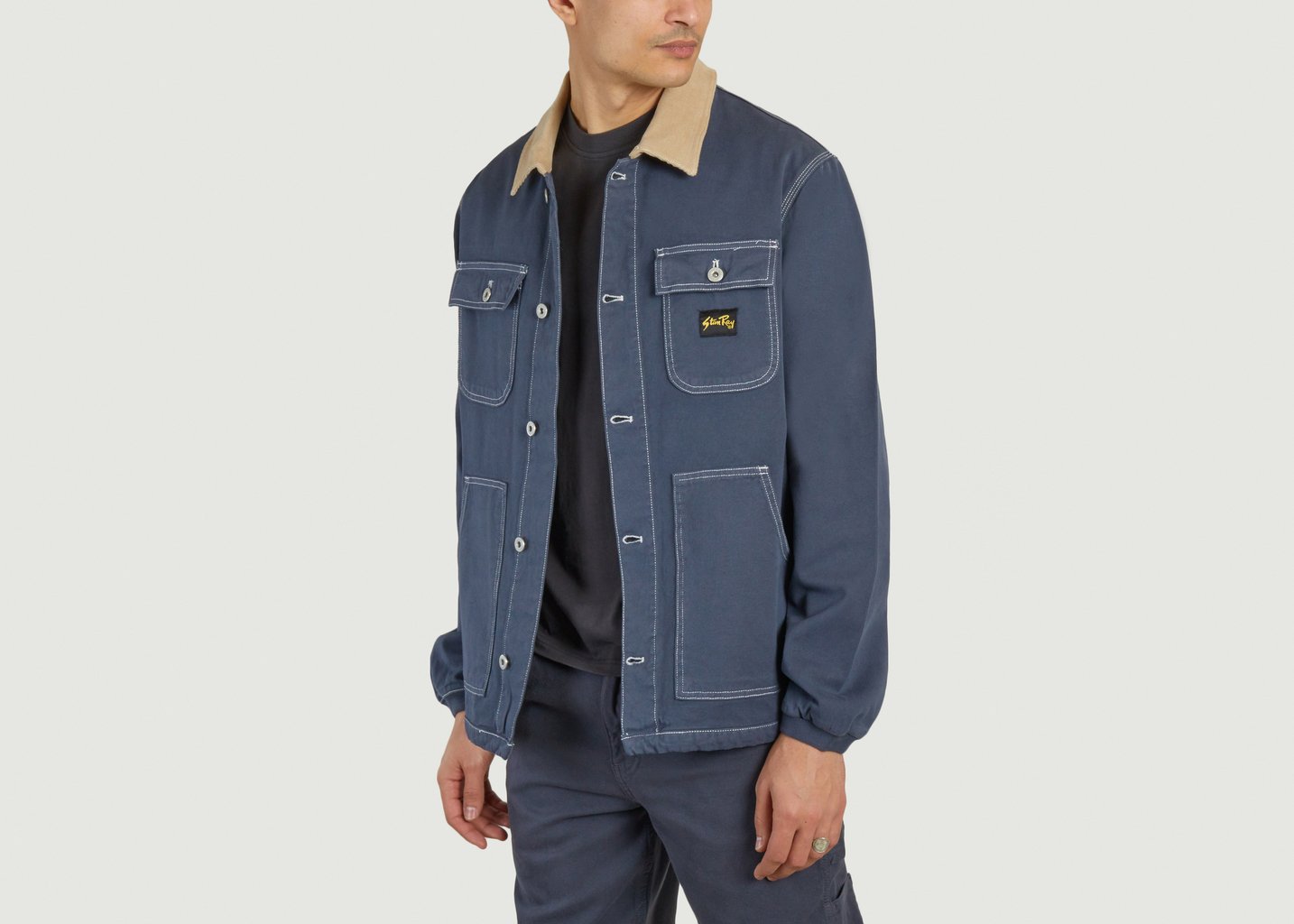 L'exception Veste Pork Chop Bleu Marine Stan Ray