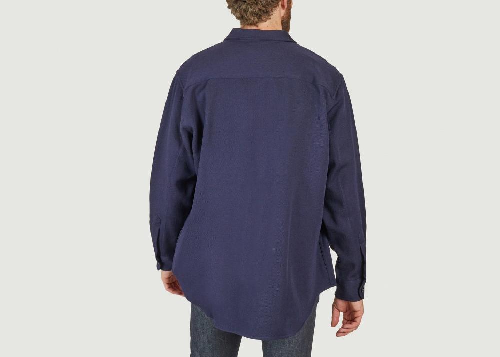 L'exception Veste Surchemise Bleu Marine AMI Paris