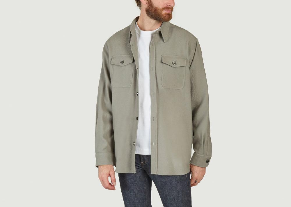 L'exception Veste Surchemise Taupe AMI Paris