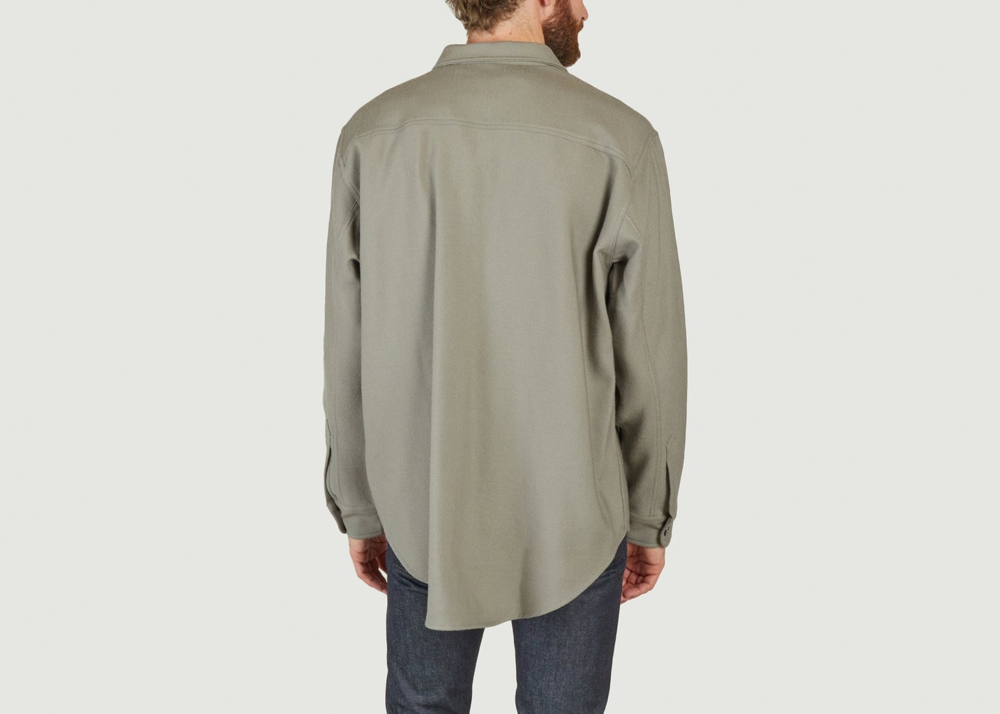 L'exception Veste Surchemise Taupe AMI Paris