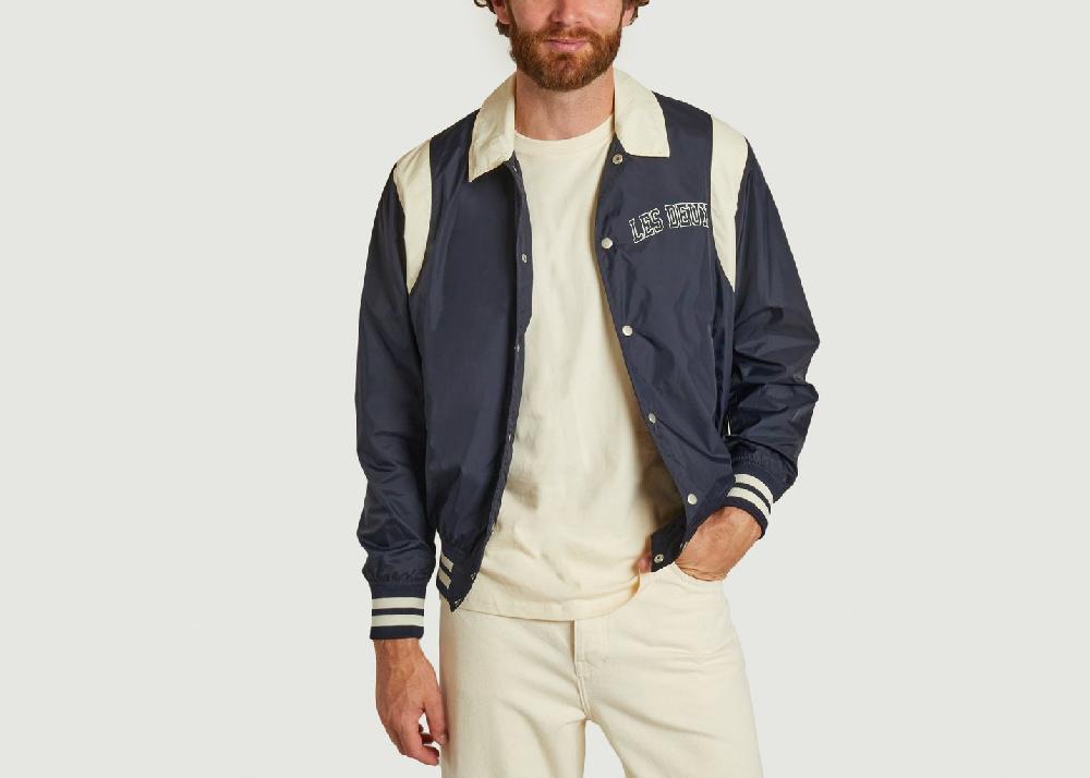L'exception Veste Varsity Bleu Marine Les Deux