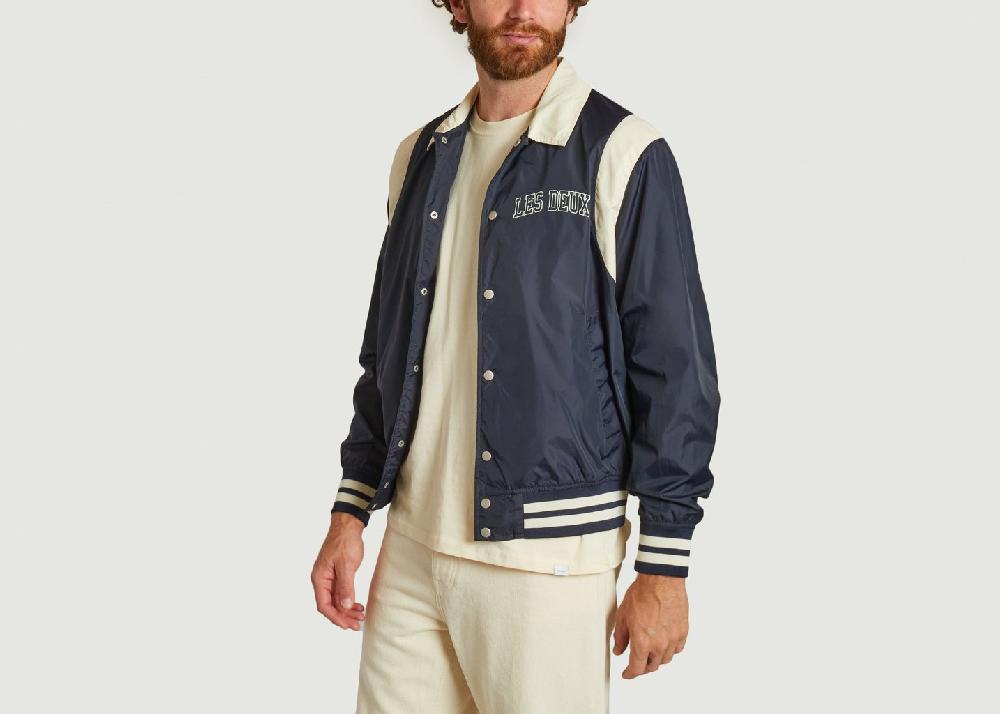 L'exception Veste Varsity Bleu Marine Les Deux