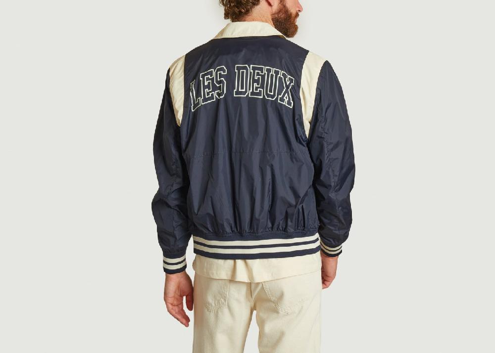 L'exception Veste Varsity Bleu Marine Les Deux
