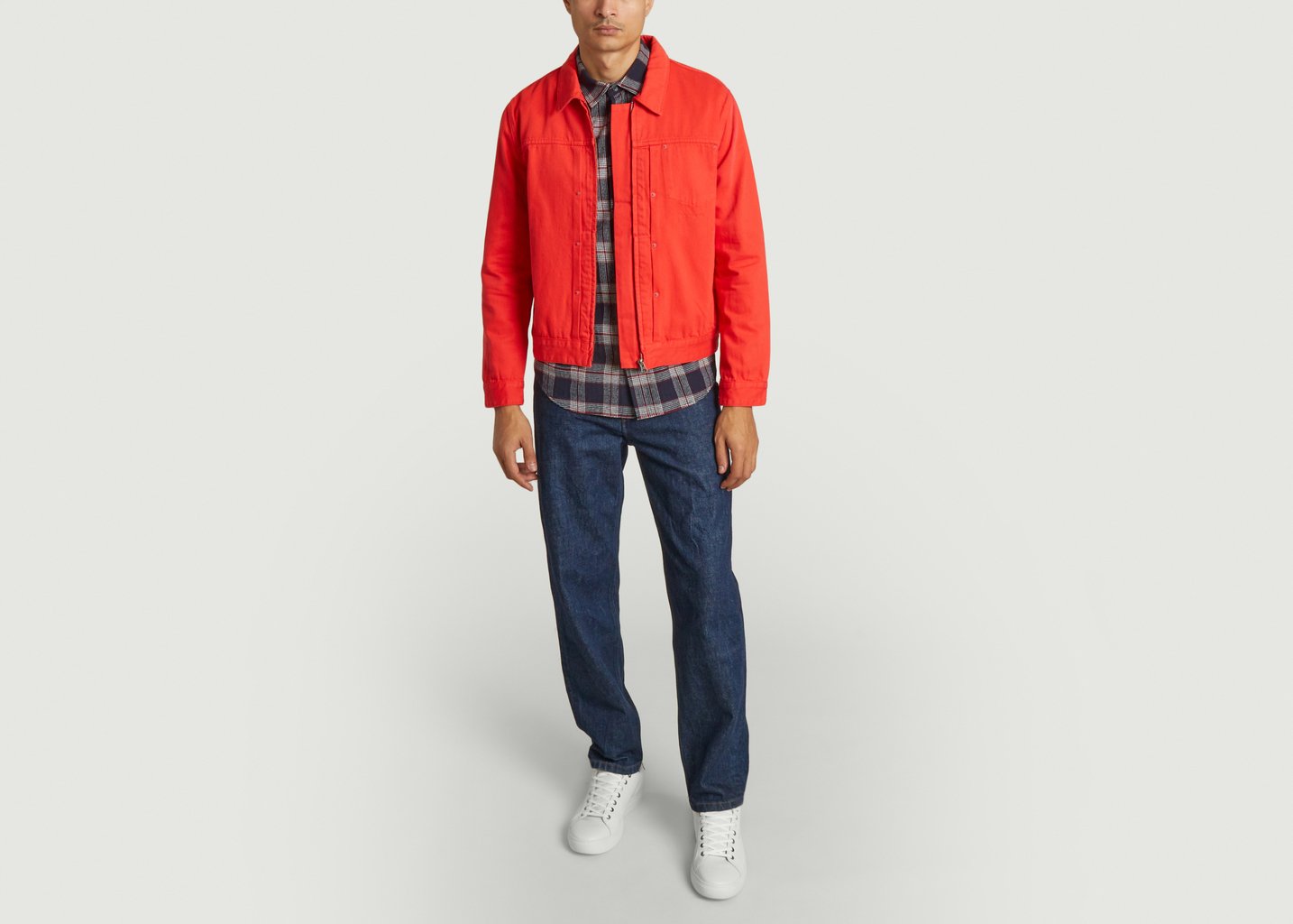 L'exception Veste Zippée Rouge M.C. Overalls