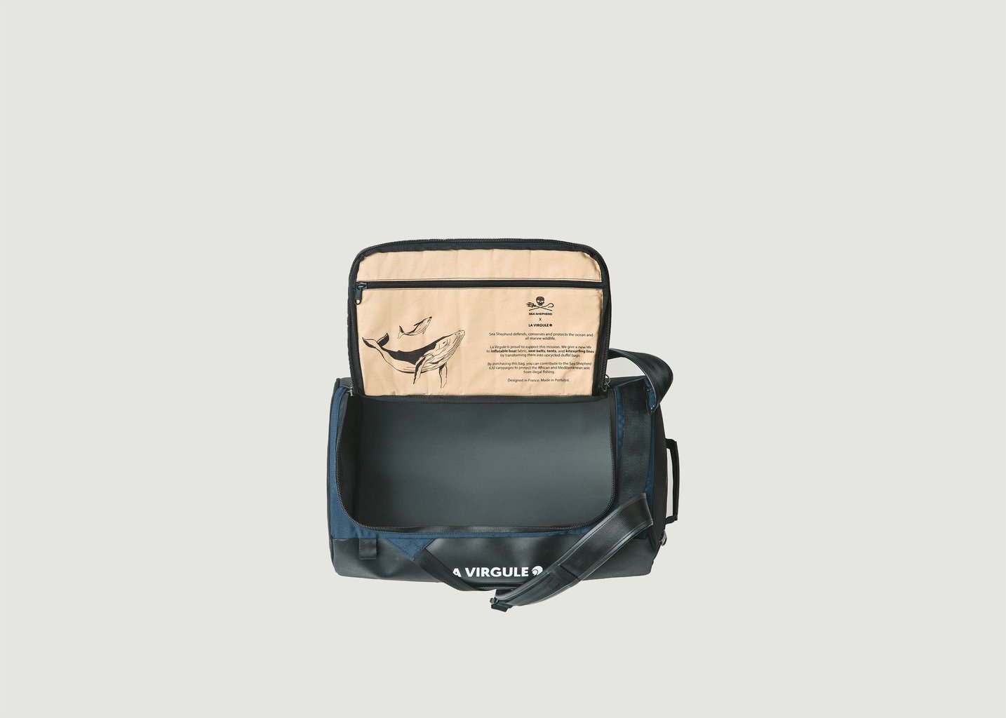 L'exception La Virgule X Sea Shepherd Hors Bord 35L Noir La Virgule