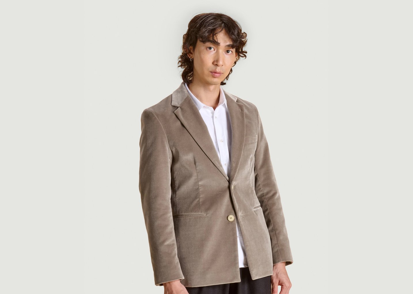 l'exception Le Blazer Hippolyte Marron Glacé Soubacq