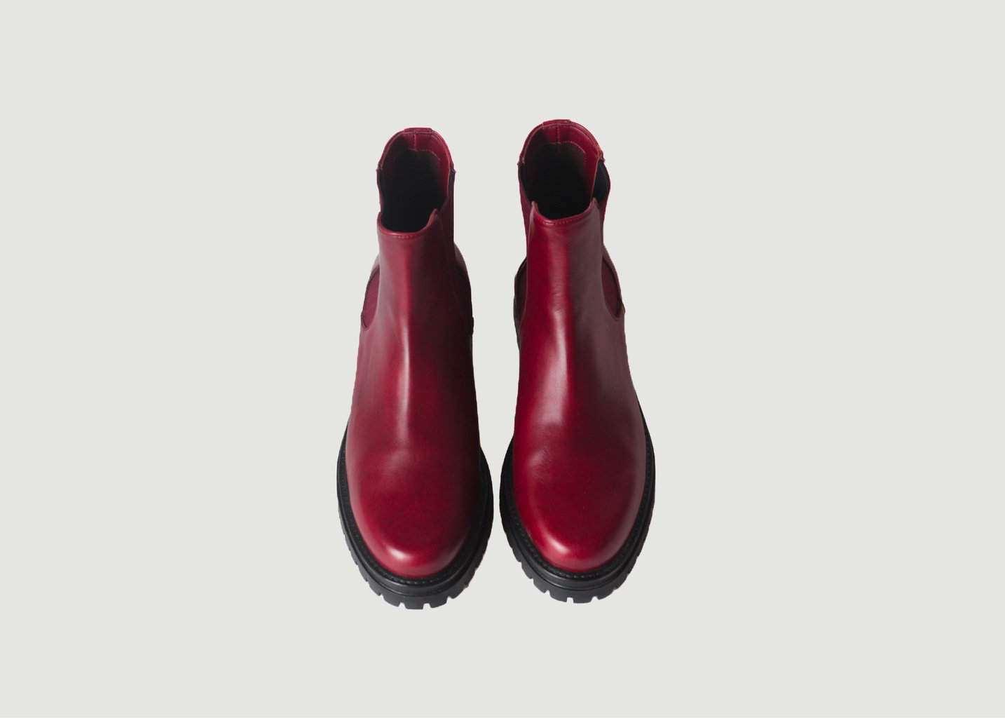 L'exception Le Chelsea Boot Jerry En Cuir Vegan Bordeaux Supergreen