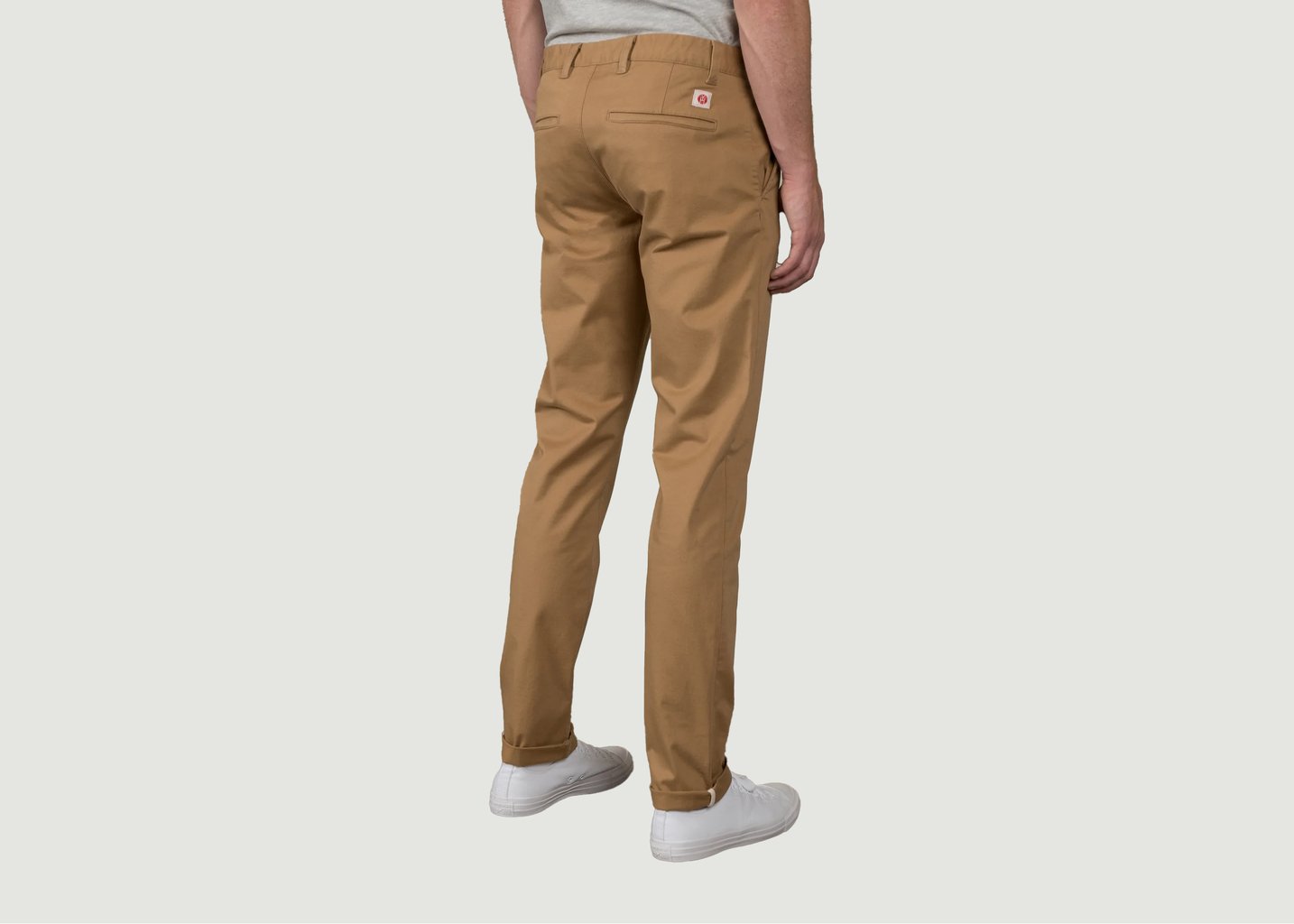 L'exception Le Chino Flex Beige Officier Beige Henry Paris