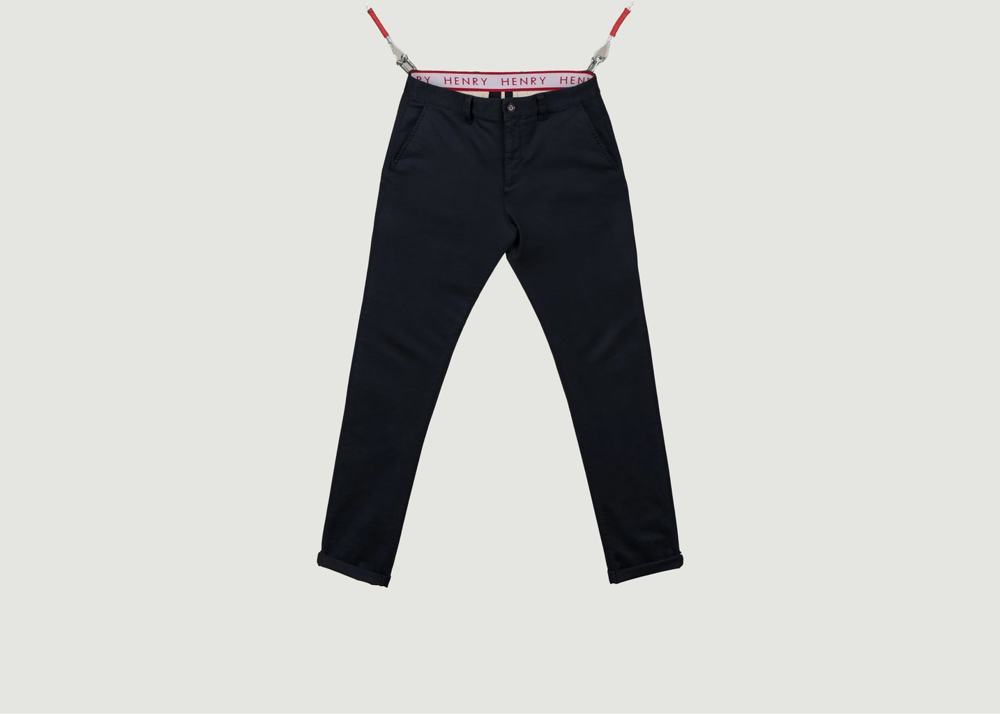 L'exception Le Chino Flex Bleu Navy Bleu Marine Henry Paris