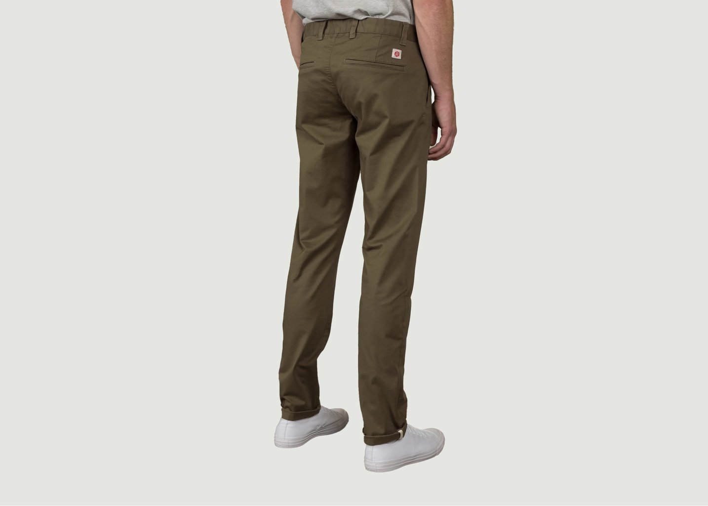 L'exception Le Chino Flex Kaki Army Khaki Henry Paris