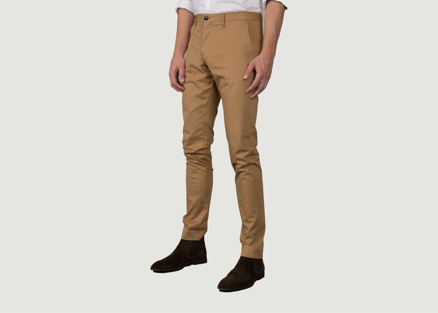 L'exception Le Chino Heritage Beige Officier Beige Henry Paris