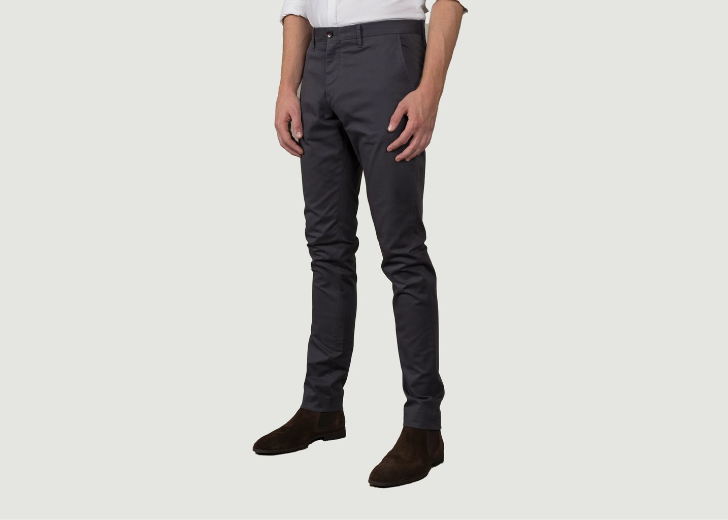 l'exception Le Chino Heritage Gris Tarmac Anthracite Henry Paris