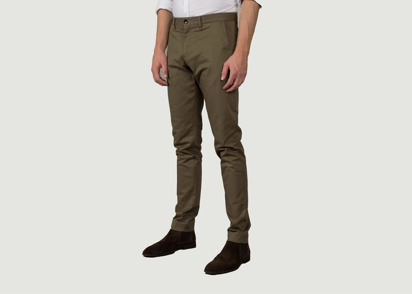 L'exception Le Chino Heritage Kaki Army Khaki Henry Paris