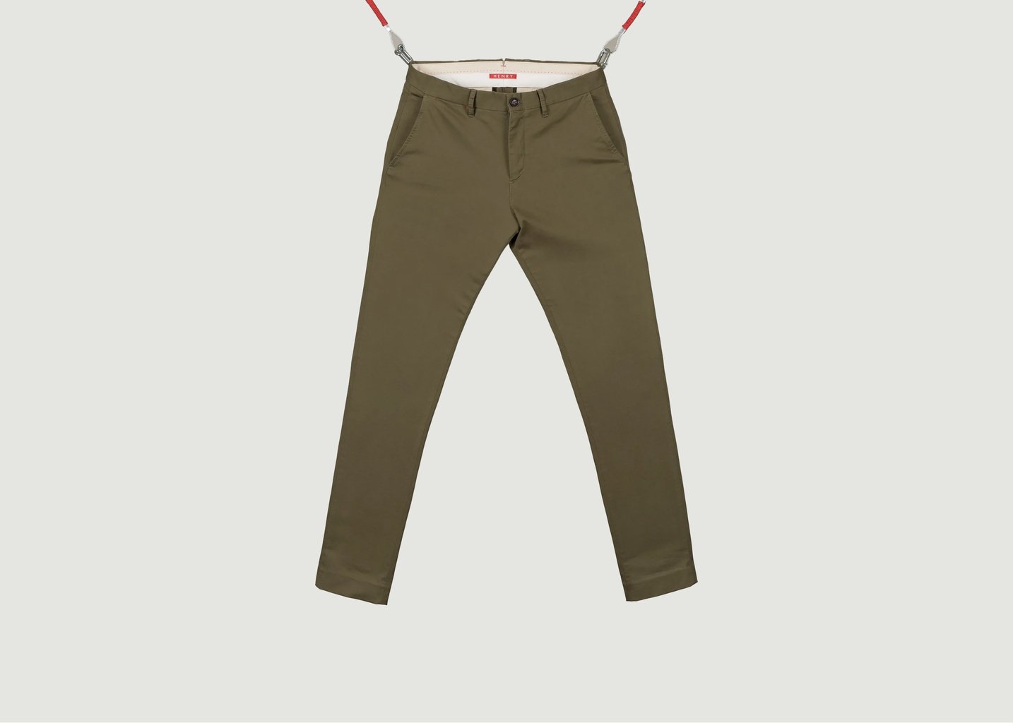 l'exception Le Chino Heritage Kaki Army Khaki Henry Paris