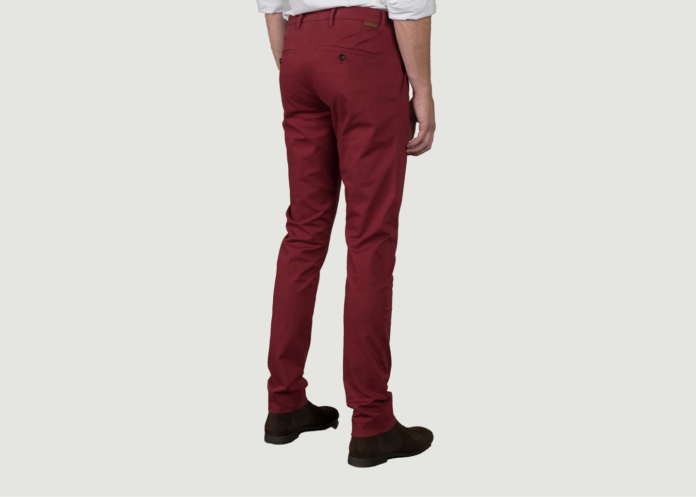 L'exception Le Chino Heritage Rouge Brique Rouge Foncé Henry Paris