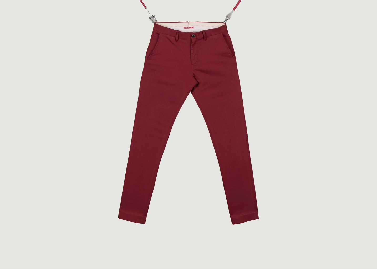 l'exception Le Chino Heritage Rouge Brique Rouge Foncé Henry Paris