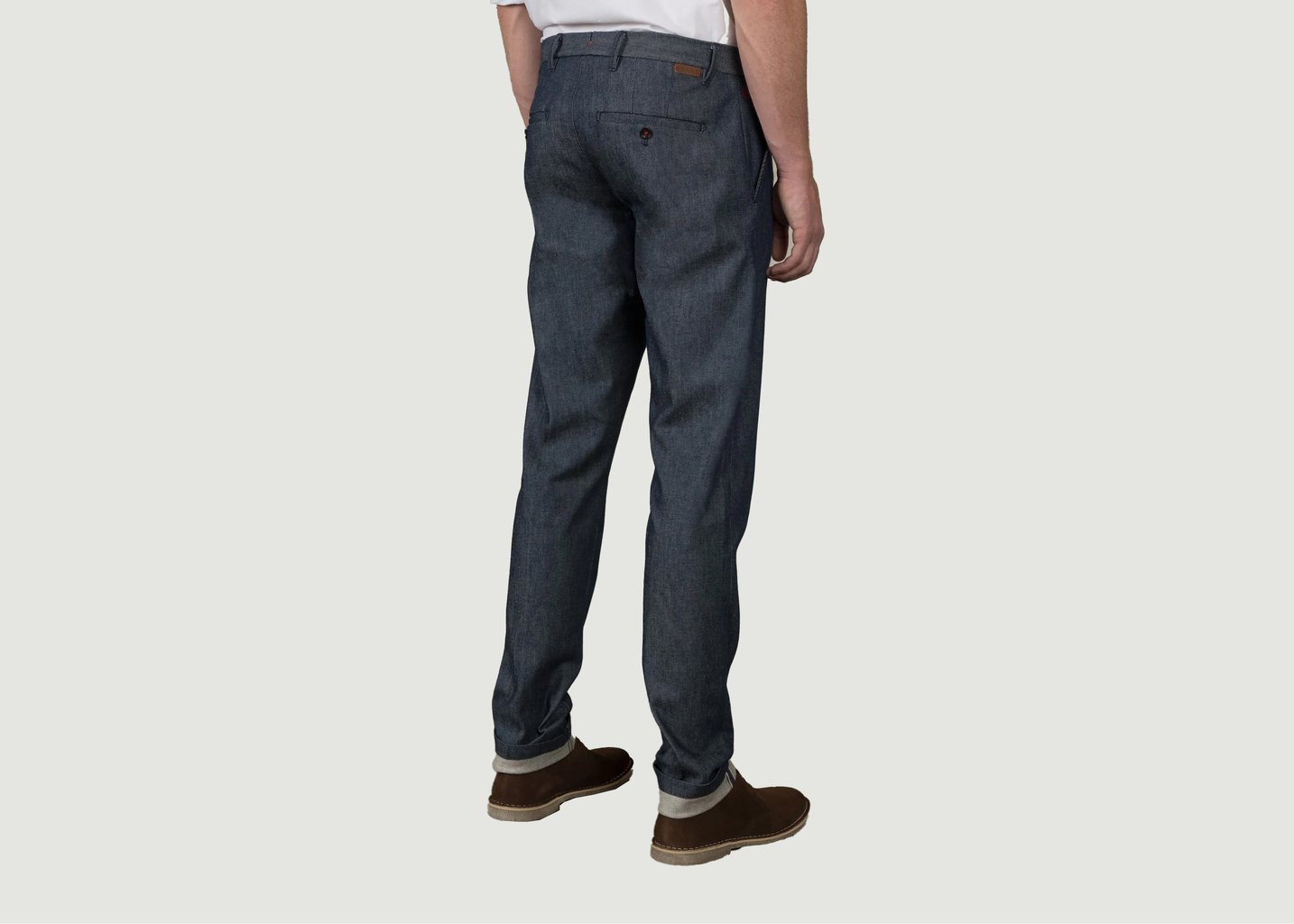 L'exception Le Chino Selvedge Bleu Indigo Brut Henry Paris