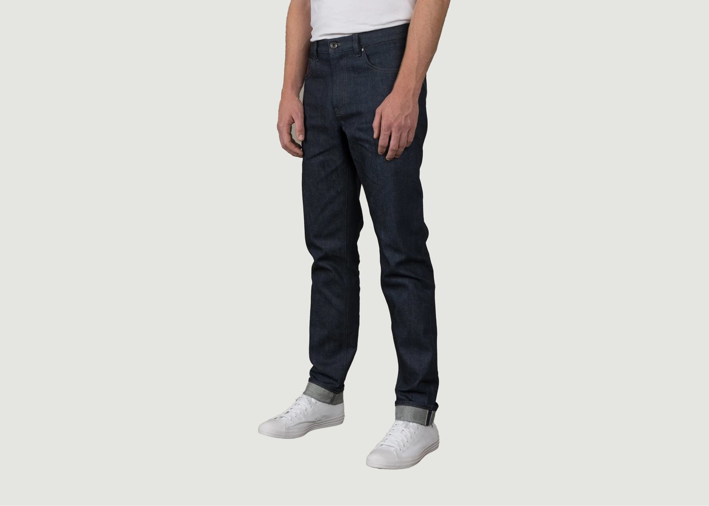 L'exception Le Jean 5 Poches Selvedge Bleu Indigo Brut Henry Paris