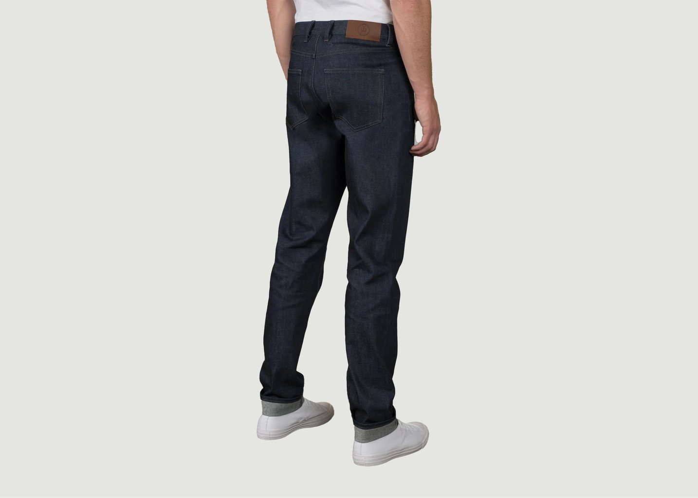 L'exception Le Jean 5 Poches Selvedge Bleu Indigo Brut Henry Paris