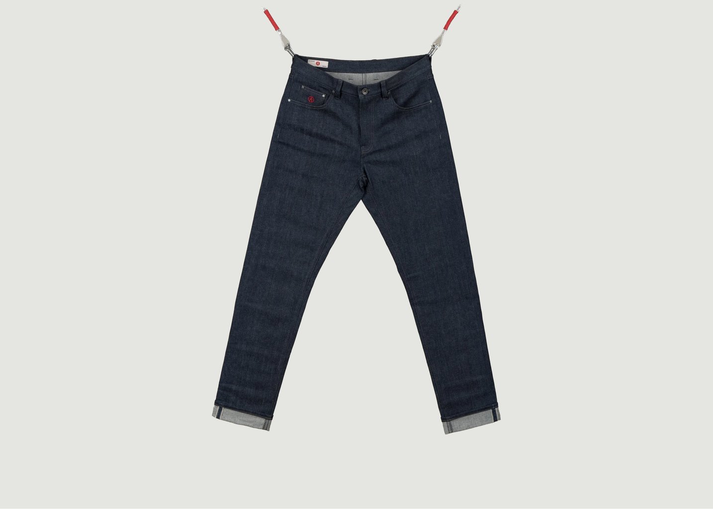 l'exception Le Jean 5 Poches Selvedge Bleu Indigo Brut Henry Paris