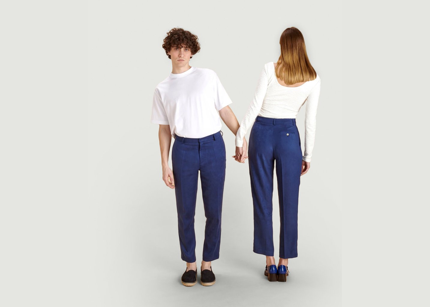 L'exception Le Pantalon Roma Homme Bleu Marine Soubacq