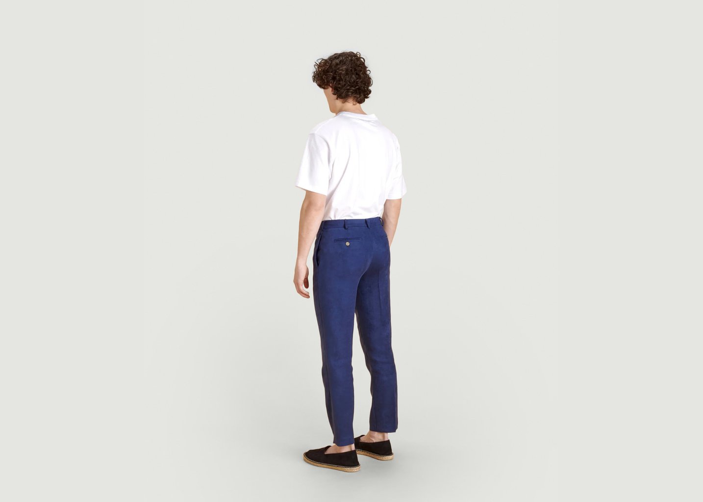 L'exception Le Pantalon Roma Homme Bleu Marine Soubacq