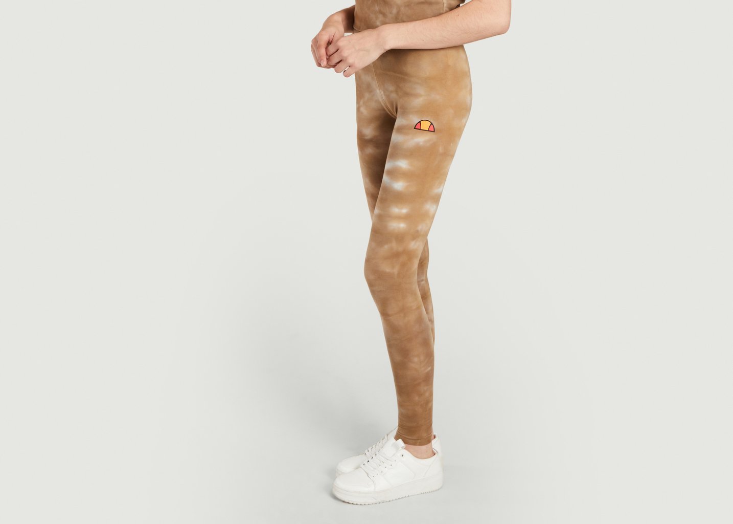 L'exception Legging De Sport Tie And Dye Solos 2 Marron Ellesse