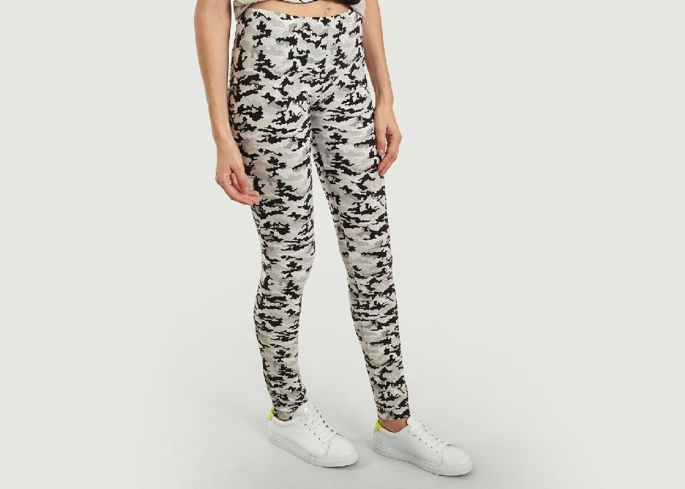 L'exception Legging Imprimé Camouflage Multicolore MM6 Maison Margiela