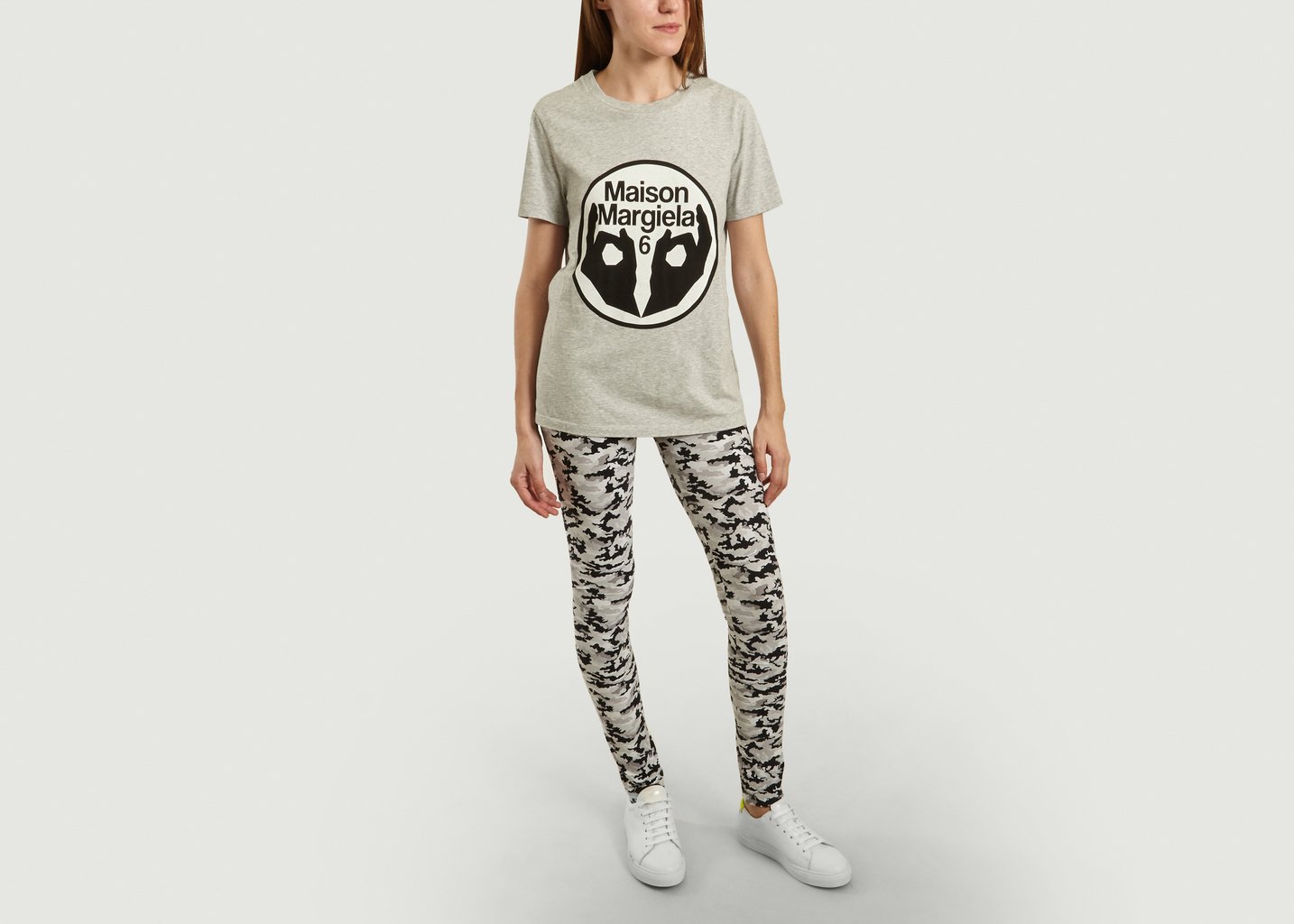 L'exception Legging Imprimé Camouflage Multicolore MM6 Maison Margiela