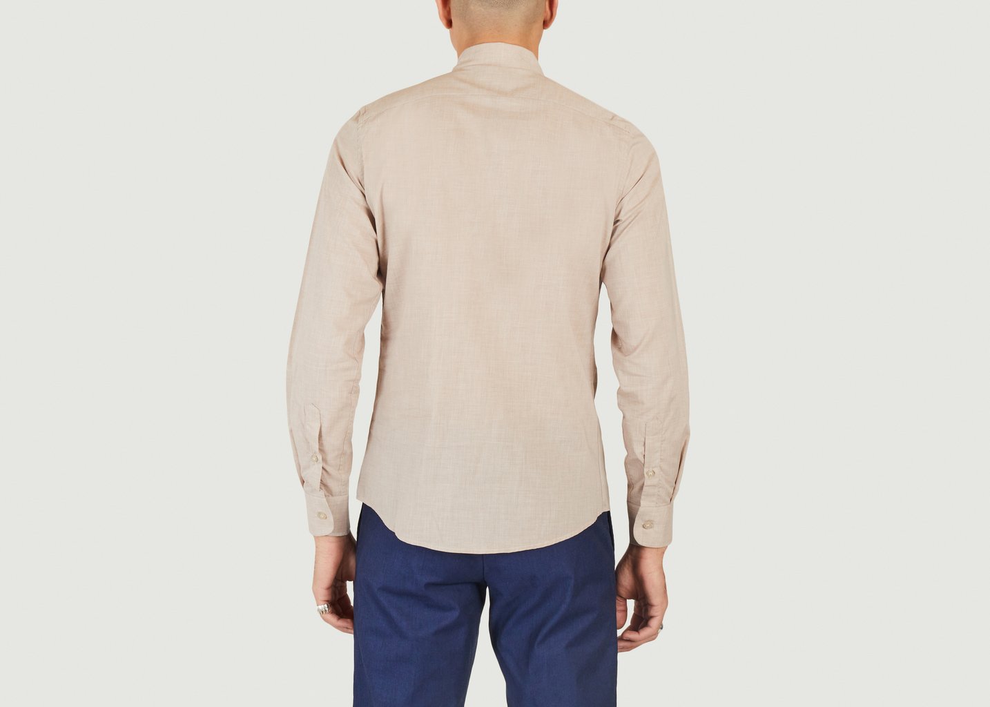 L'exception Light Cotton Shirt Beige JagVi Rive Gauche