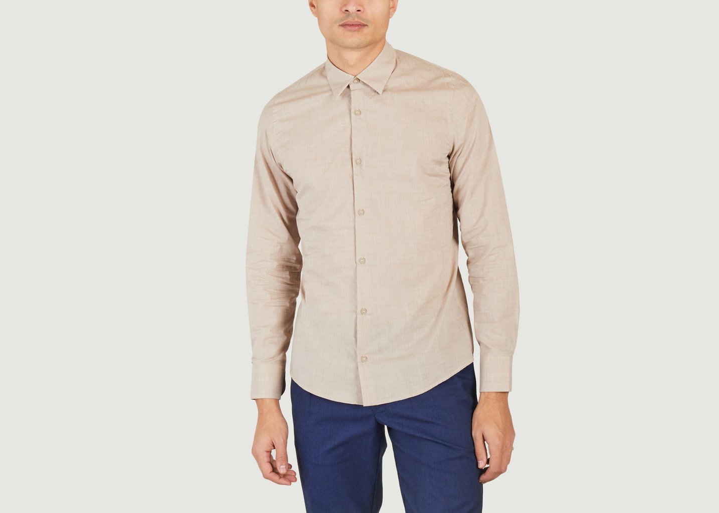 l'exception Light Cotton Shirt Beige JagVi Rive Gauche