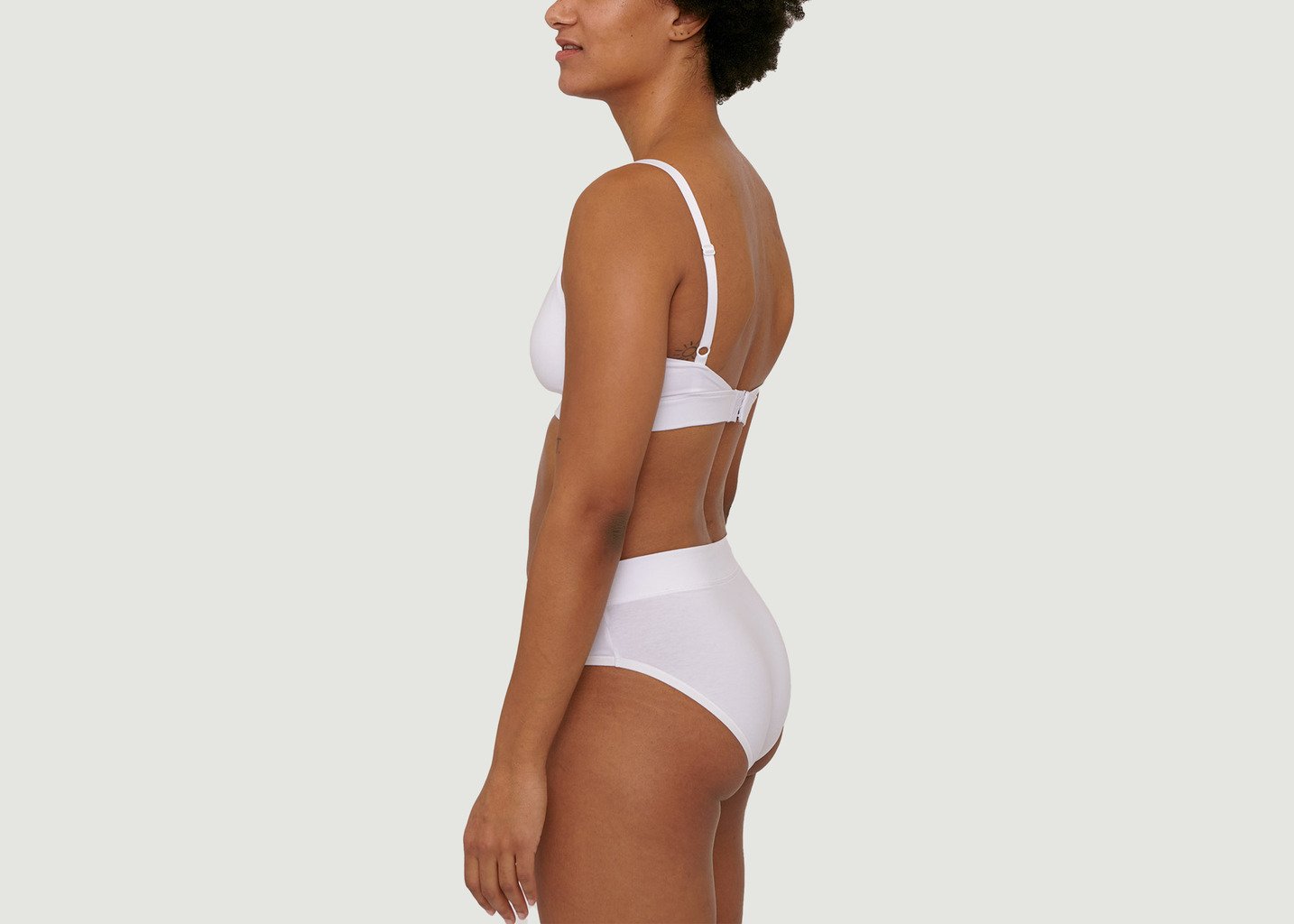 l'exception Lot de 2 Culottes en Coton Bio Blanc Organic Basics