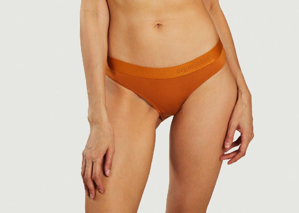l'exception Lot de 2 Culottes Lite Ocre Organic Basics