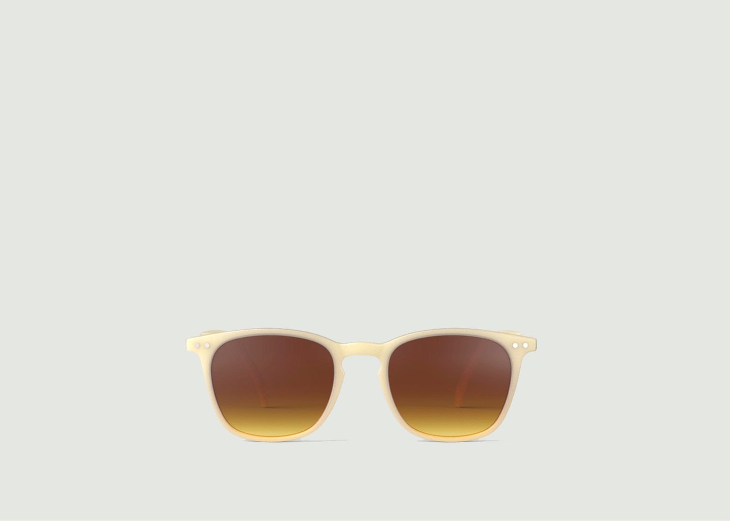 l'exception Lunettes de soleil Forme #E Trapèze iconique Beige Izipizi