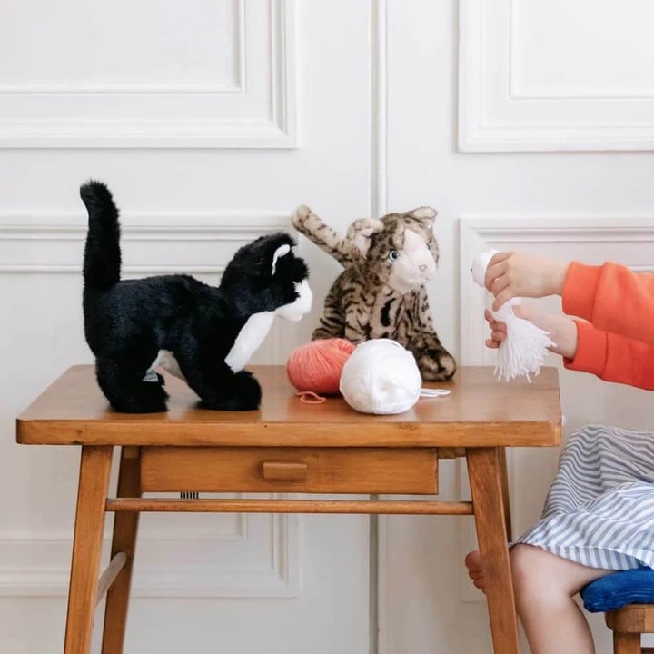 L'exception Ma Peluche Chat Gustave Noir La Pelucherie