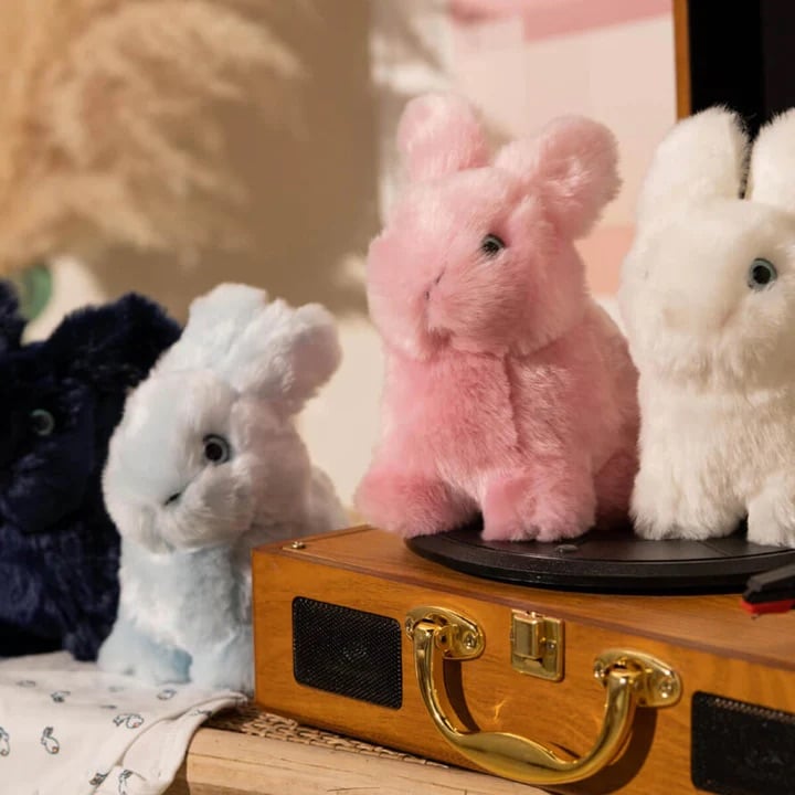 L'exception Ma Peluche Lapin Léon Bleu Clair La Pelucherie