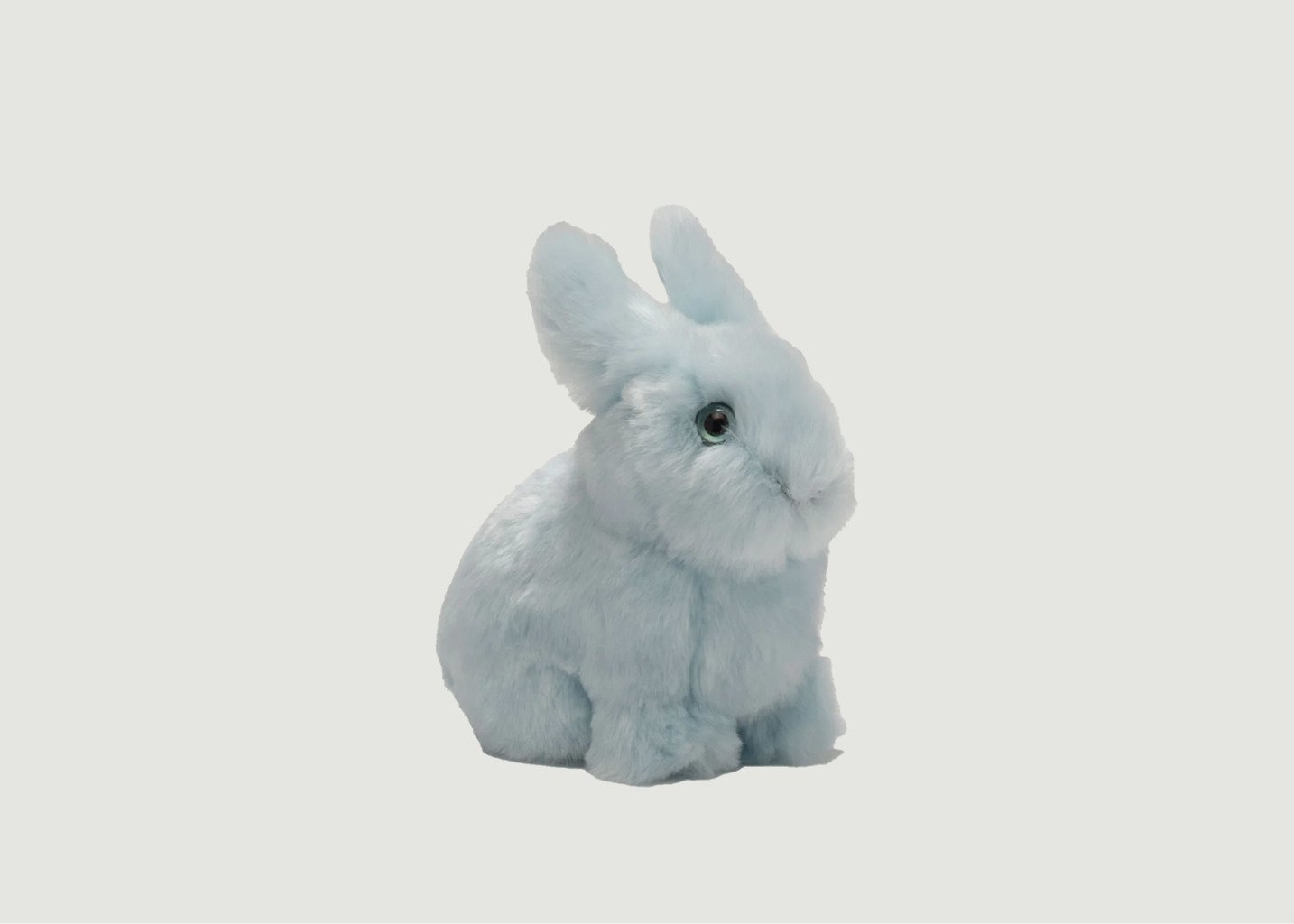 l'exception Ma peluche Lapin Léon Bleu Clair La Pelucherie