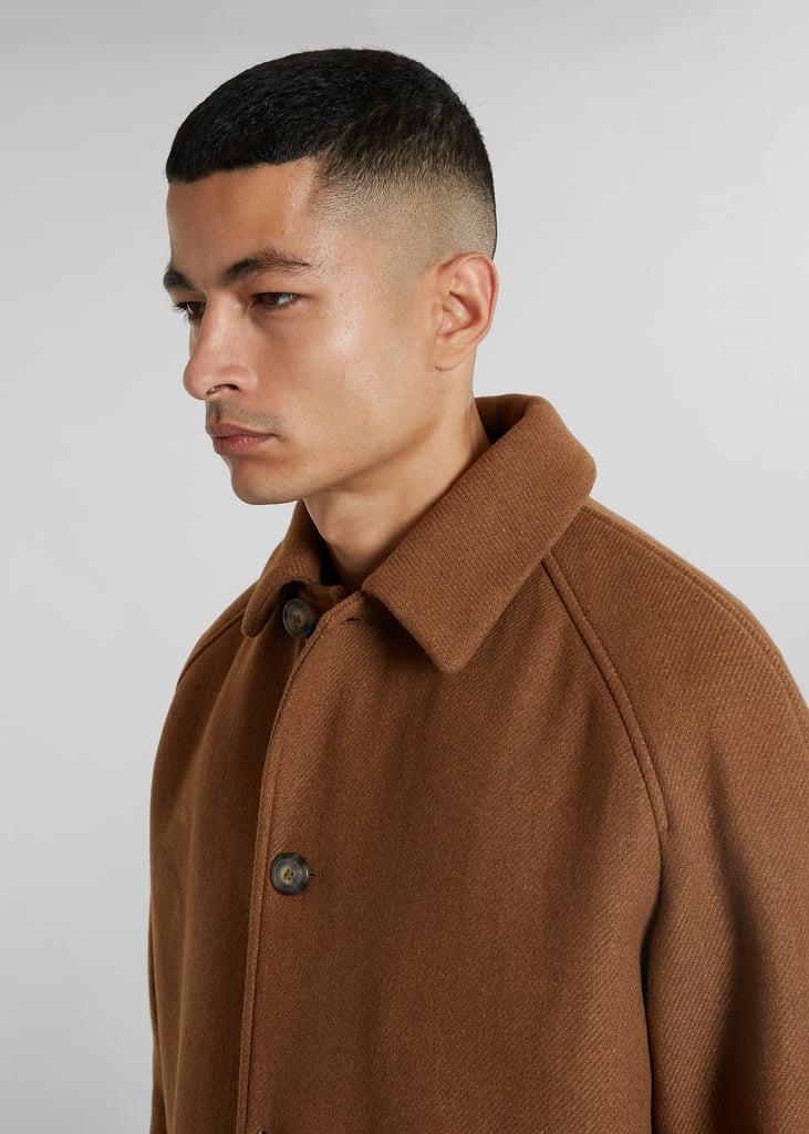 L'exception Mac Droit Ample Manches Raglan Fabriqué En France Caramel L'Exception Paris