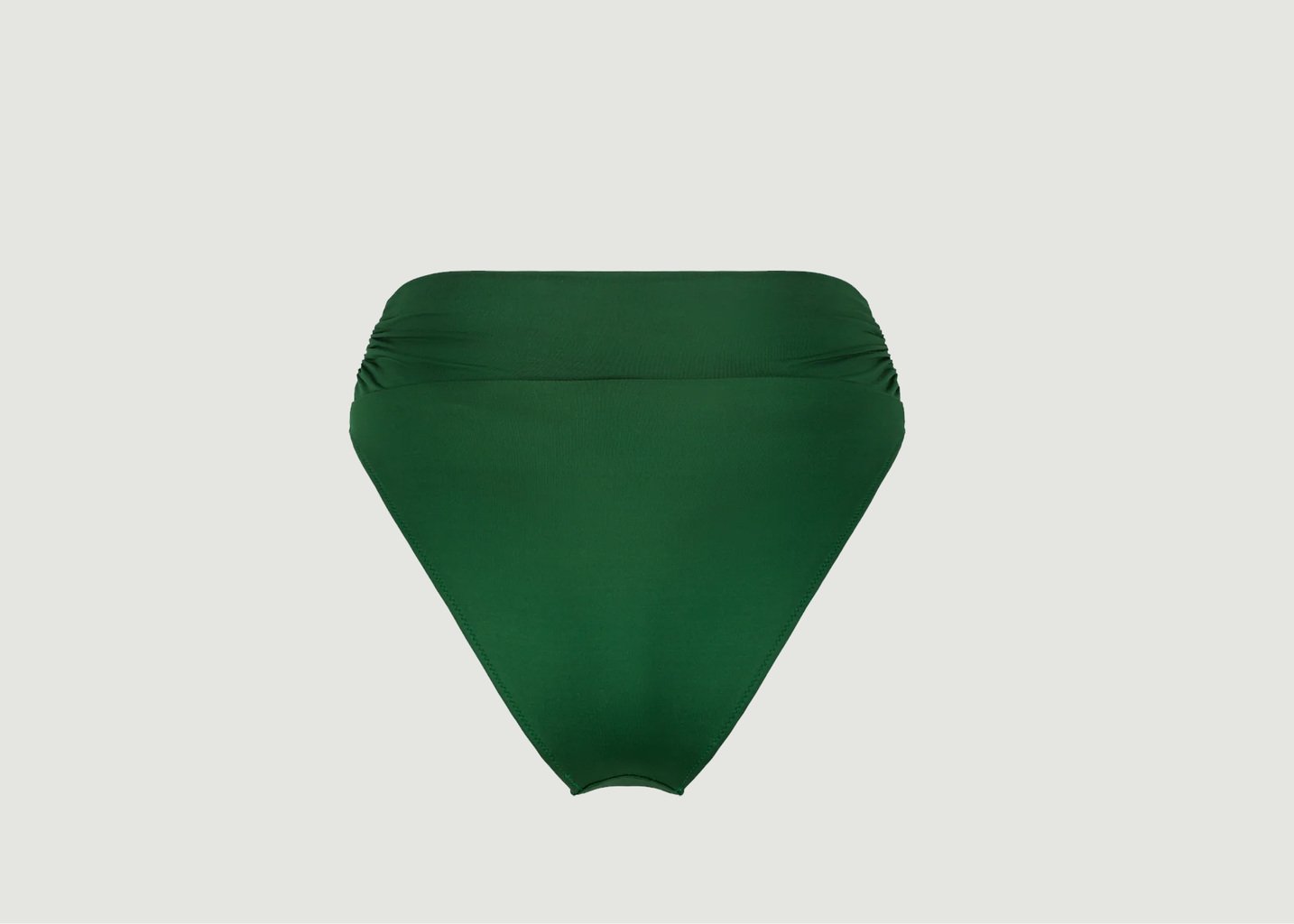 L'exception Maillot Culotte Taille Haute Myrto Vert Bouteille Nénés Paris