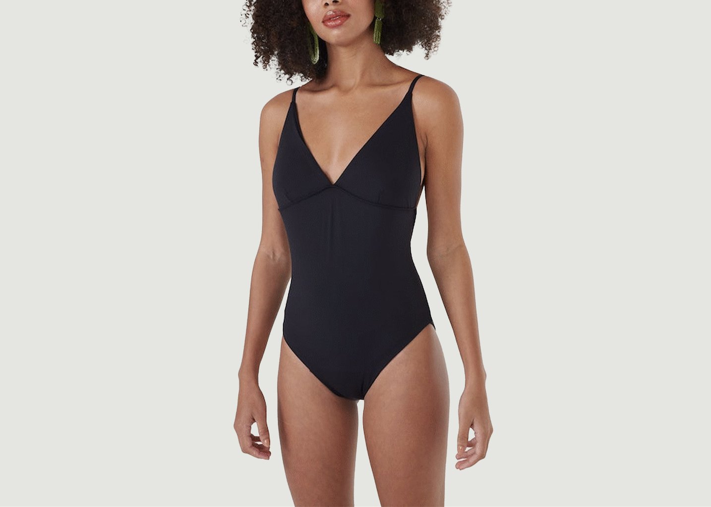 l'exception Maillot de bain 1 pièce triangle Noir Pantys