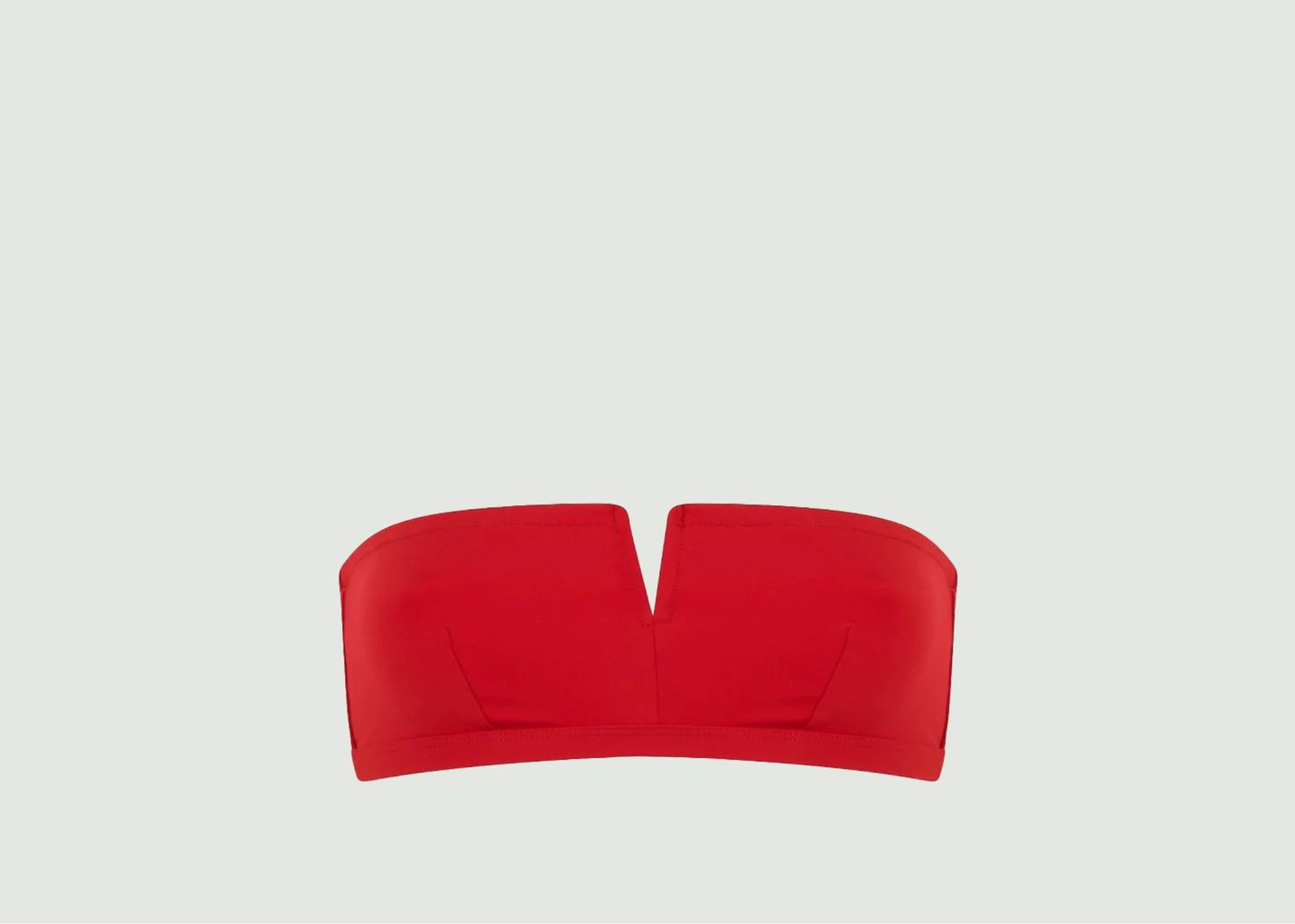 l'exception Maillot de bain bandeau L'Habillé Uni Rouge Apnee