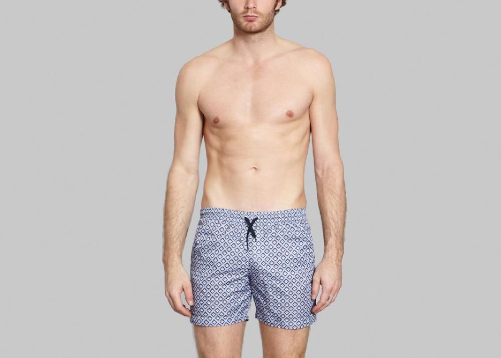 l'exception Maillot de Bain Cube Bleu Château Landon