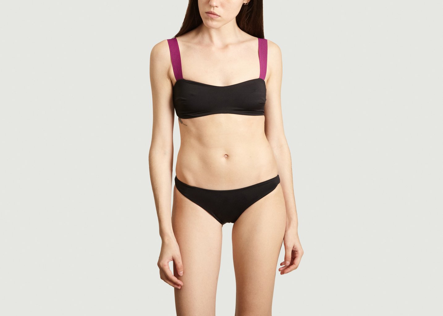 l'exception Maillot de Bain Deux Pièces Maïana Noir Albertine